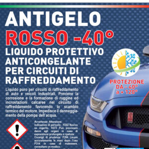 antigelo rosso 25 litri pronto all'uso